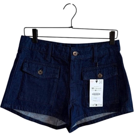 Zara Pants - NWT Zara Dark Blue Women's Shorts 6